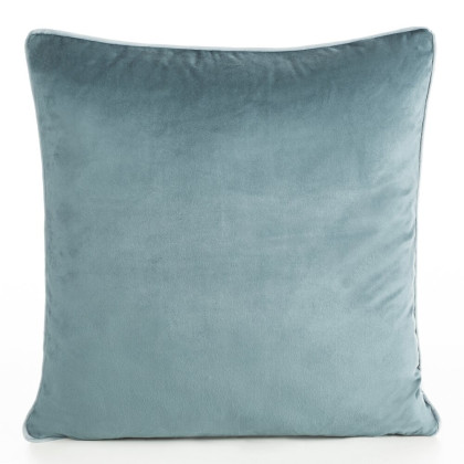 Zamatový vankúš GAJA 60x60 cm šedomodrá